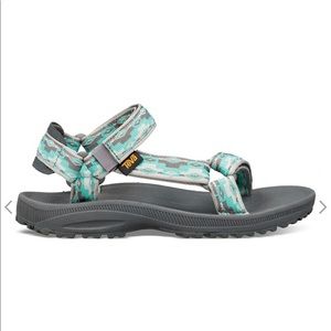TEVA Winsted Sandals Light Blue Dark Grey Size:10W